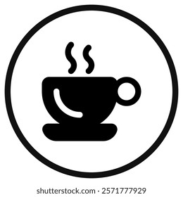 Editable a cup of hot coffee vector icon. Cafe, coffee shop, restaurant, drink, beverages. Part of a big icon set family. Perfect for web and app interfaces, presentations, infographics, etc