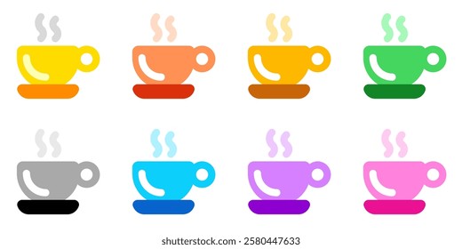 Editable a cup of hot coffee vector icon. Cafe, coffee shop, restaurant, drink, beverages. Part of a big icon set family. Perfect for web and app interfaces, presentations, infographics, etc