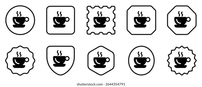 Editável uma xícara de café quente ícone vetor. Café, cafeteria, restaurante, bebida, bebidas. Parte de uma grande família de conjuntos de ícones. Perfeito para interfaces web e app, apresentações, infográficos, etc