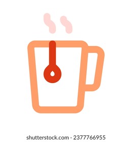 Editable a cup of hot tea vector icon. Cafe, coffee shop, restaurant, drink, beverages. Part of a big icon set family. Perfect for web and app interfaces, presentations, infographics, etc