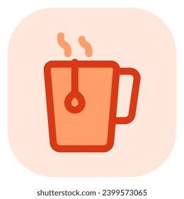 Editable a cup of hot tea vector icon. Cafe, coffee shop, restaurant, drink, beverages. Part of a big icon set family. Perfect for web and app interfaces, presentations, infographics, etc