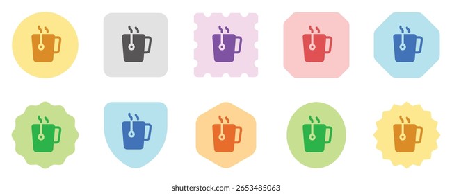 Editável uma xícara de chá quente ícone vetor. Café, cafeteria, restaurante, bebida, bebidas. Parte de uma grande família de conjuntos de ícones. Perfeito para interfaces web e app, apresentações, infográficos, etc