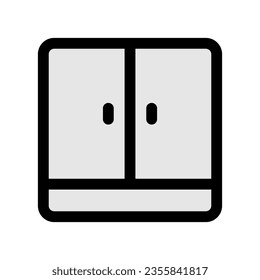 Editable cupboard, cabinet, vector icon. Part of a big icon set family. Perfect for web and app interfaces, presentations, infographics, etc