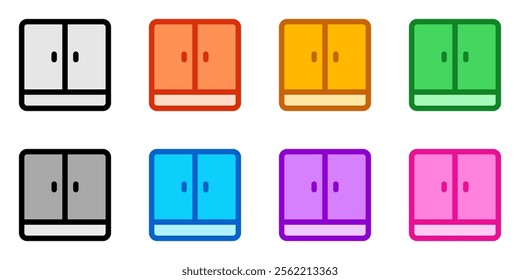 Editable cupboard, cabinet, vector icon. Part of a big icon set family. Perfect for web and app interfaces, presentations, infographics, etc