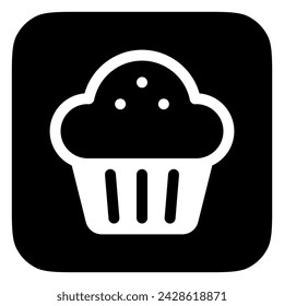 Editable cupcake, muffin vector icon. Food, restaurant. Part of a big icon set family. Perfect for web and app interfaces, presentations, infographics, etc