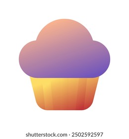 Editable cupcake, muffin vector icon. Food, restaurant. Part of a big icon set family. Perfect for web and app interfaces, presentations, infographics, etc