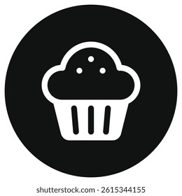 Editable cupcake, muffin vector icon. Food, restaurant. Part of a big icon set family. Perfect for web and app interfaces, presentations, infographics, etc