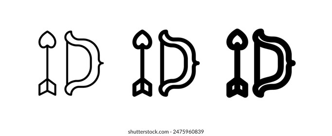 Editable cupid arrow vector icon. Wedding, valentine, love, celebration. Part of a big icon set family. Perfect for web and app interfaces, presentations, infographics, etc