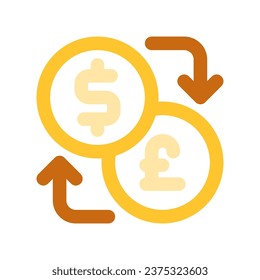 Editable currency exchange vector icon. Part of a big icon set family. Finance, business, investment, accounting. Perfect for web and app interfaces, presentations, infographics, etc