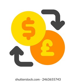 Editable currency exchange vector icon. Part of a big icon set family. Finance, business, investment, accounting. Perfect for web and app interfaces, presentations, infographics, etc