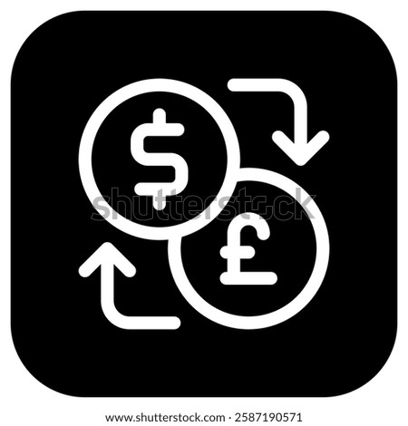 Editable currency exchange vector icon. Part of a big icon set family. Finance, business, investment, accounting. Perfect for web and app interfaces, presentations, infographics, etc