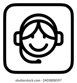 Editable customer service vector icon. Part of a big icon set family. Perfect for web and app interfaces, presentations, infographics, etc