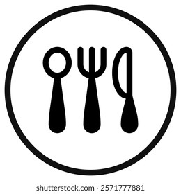 Editable cutlery, spoon, fork, knife vector icon. Food, restaurant. Part of a big icon set family. Perfect for web and app interfaces, presentations, infographics, etc