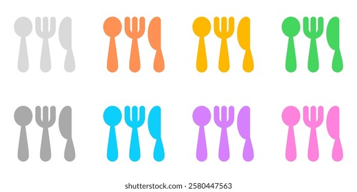 Editable cutlery, spoon, fork, knife vector icon. Food, restaurant. Part of a big icon set family. Perfect for web and app interfaces, presentations, infographics, etc