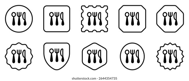 Editable cutlery, spoon, fork, knife vector icon. Food, restaurant. Part of a big icon set family. Perfect for web and app interfaces, presentations, infographics, etc