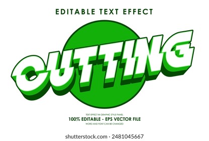 Editable Cutting Text Effect Circle Theme