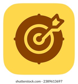 Editable dart, target, goal vector icon. Business, work, job, office. Part of a big icon set family. Perfect for web and app interfaces, presentations, infographics, etc