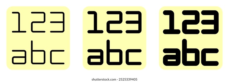 Editable data format alphabet number vector icon. Part of a big icon set family. Perfect for web and app interfaces, presentations, infographics, etc