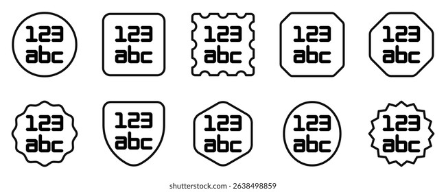 Editable data format alphabet number vector icon. Part of a big icon set family. Perfect for web and app interfaces, presentations, infographics, etc