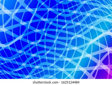 Editable decorative geometric blue-turquoise blurred gradient mesh background. Vector illustration for graphic design banner, poster, brochure, billboard