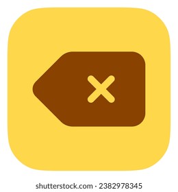 Editable delete, backspace vector icon. Part of a big icon set family. Perfect for web and app interfaces, presentations, infographics, etc