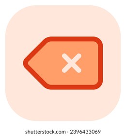 Editable delete, backspace vector icon. Part of a big icon set family. Perfect for web and app interfaces, presentations, infographics, etc
