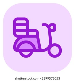Editable delivery bike, scooter vector icon. Part of a big icon set family. Perfect for web and app interfaces, presentations, infographics, etc