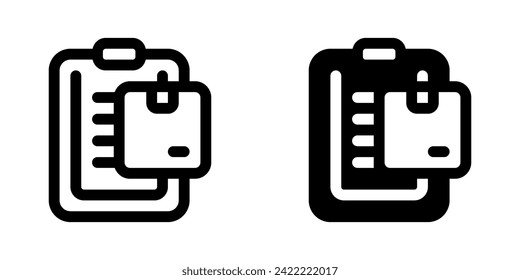 Editable delivery checklist vector icon. Shipping, delivery, e-commerce, transport, logistics. Part of a big icon set family. Perfect for web and app interfaces, presentations, infographics, etc