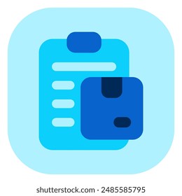 Editable delivery checklist vector icon. Shipping, delivery, e-commerce, transport, logistics. Part of a big icon set family. Perfect for web and app interfaces, presentations, infographics, etc