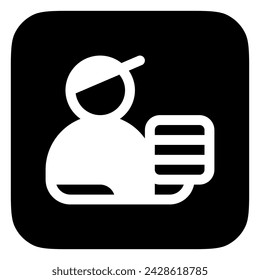 Editable delivery courier vector icon. Part of a big icon set family. Perfect for web and app interfaces, presentations, infographics, etc