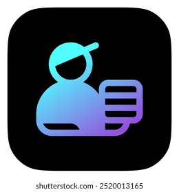 Editable delivery courier vector icon. Part of a big icon set family. Perfect for web and app interfaces, presentations, infographics, etc