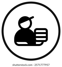 Editable delivery courier vector icon. Part of a big icon set family. Perfect for web and app interfaces, presentations, infographics, etc