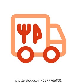 Editable delivery truck vector icon. Part of a big icon set family. Perfect for web and app interfaces, presentations, infographics, etc