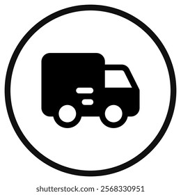 Editable delivery truck vector icon. Part of a big icon set family. Perfect for web and app interfaces, presentations, infographics, etc