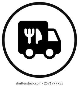 Editable delivery truck vector icon. Part of a big icon set family. Perfect for web and app interfaces, presentations, infographics, etc