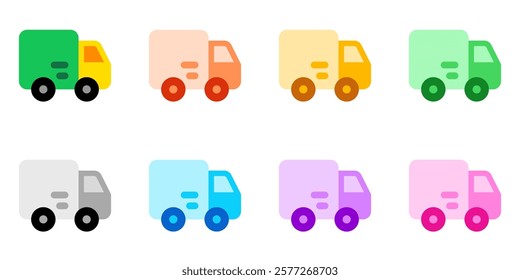 Editable delivery truck vector icon. Part of a big icon set family. Perfect for web and app interfaces, presentations, infographics, etc