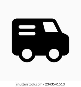 Editable delivery van vector icon. Vehicles, transportation, travel. Part of a big icon set family. Perfect for web and app interfaces, presentations, infographics, etc