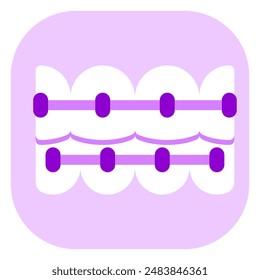 Editable dental braces vector icon. Dentistry, healthcare, medical. Part of a big icon set family. Perfect for web and app interfaces, presentations, infographics, etc