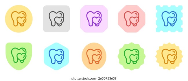 Icono editable del Vector del cuidado dental. Odontología, sanidad, medicina. Parte de una gran familia de iconos. Perfecto para interfaces de Web y App, presentaciones, infografías, etc