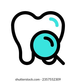 Editable dental checkup vector icon. Dentistry, healthcare, medical. Part of a big icon set family. Perfect for web and app interfaces, presentations, infographics, etc