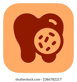 Icono de vector de chequeo dental editable. Odontología, salud, medicina. Parte de una familia de iconos grandes. Perfecto para interfaces web y de aplicaciones, presentaciones, infografías, etc