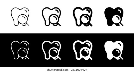 Editable dental checkup vector icon. Dentistry, healthcare, medical. Part of a big icon set family. Perfect for web and app interfaces, presentations, infographics, etc