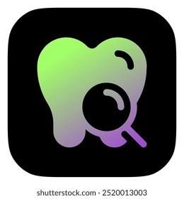 Ícone de vetor de verificação dentária editável. Odontologia, saúde, medicina. Parte de uma grande família de conjuntos de ícones. Perfeito para interfaces web e app, apresentações, infográficos, etc