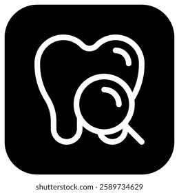 Editable dental checkup vector icon. Dentistry, healthcare, medical. Part of a big icon set family. Perfect for web and app interfaces, presentations, infographics, etc