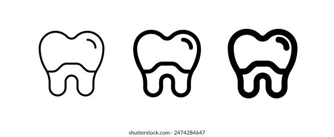 Editable dental crown vector icon. Dentistry, healthcare, medical. Part of a big icon set family. Perfect for web and app interfaces, presentations, infographics, etc