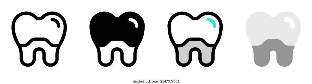 Editable dental crown vector icon. Dentistry, healthcare, medical. Part of a big icon set family. Perfect for web and app interfaces, presentations, infographics, etc