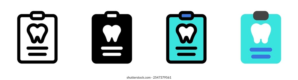 Vektorsymbol für bearbeitbare Zahngesundheitsdaten. Zahnmedizin, Gesundheitswesen, Medizin. Teil einer großen Ikone-Set-Familie. Perfekt für Web- und App-Schnittstellen, Präsentationen, Infografiken usw.