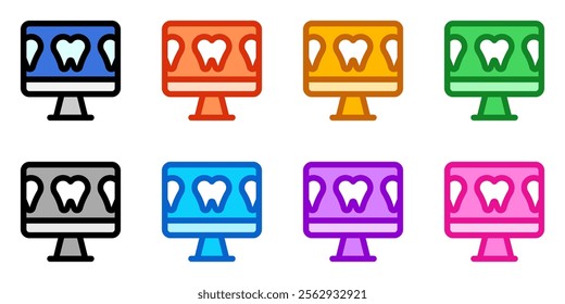 Editable dental information vector icon. Dentistry, healthcare, medical. Part of a big icon set family. Perfect for web and app interfaces, presentations, infographics, etc