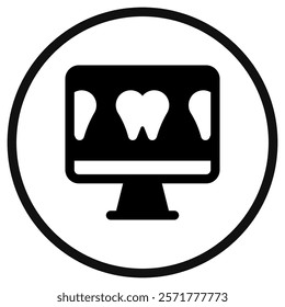 Editable dental information vector icon. Dentistry, healthcare, medical. Part of a big icon set family. Perfect for web and app interfaces, presentations, infographics, etc