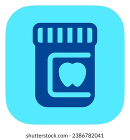 Icono vector de medicina dental editable. Odontología, salud, medicina. Parte de una familia de iconos grandes. Perfecto para interfaces web y de aplicaciones, presentaciones, infografías, etc